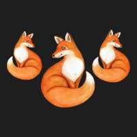 Three Little Foxes In Fox Family I Gift Heavyweight Hoodie | Teevron