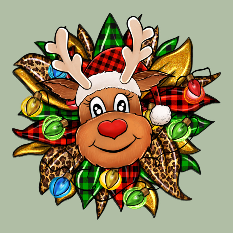 Christmas Reindeer Sunflower Urban Heavy Tee by Jasminsmagicworld | Teevron
