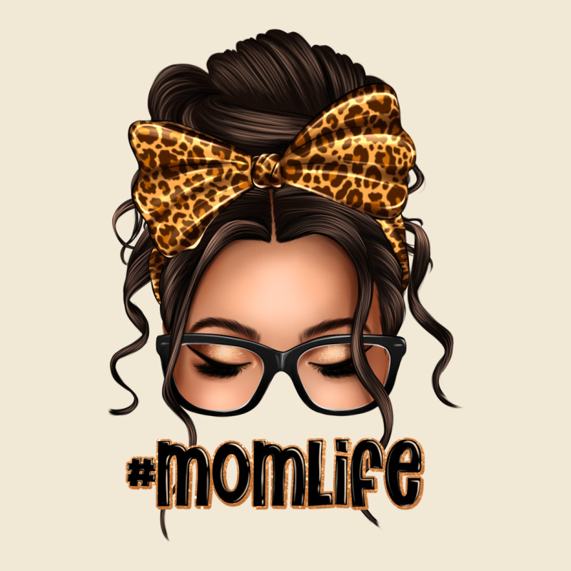 Caucasian Leopard Messy Bun Mom Life Premium Tee by texasbilliewilder | Teevron