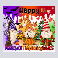 Happy Hallothanksmas Gnomies Zipper Hoodie | Teevron