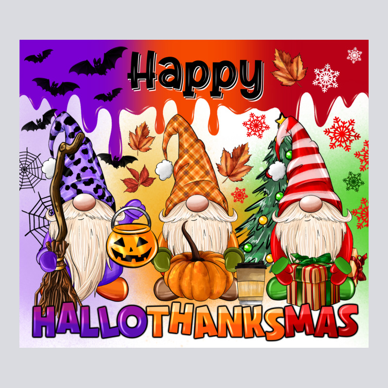 Happy Hallothanksmas Gnomies Zipper Hoodie by MaliasSmallBusiness | Teevron