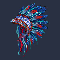 Indian Headdress With American Flag Heavyweight Sweatshirt | Teevron