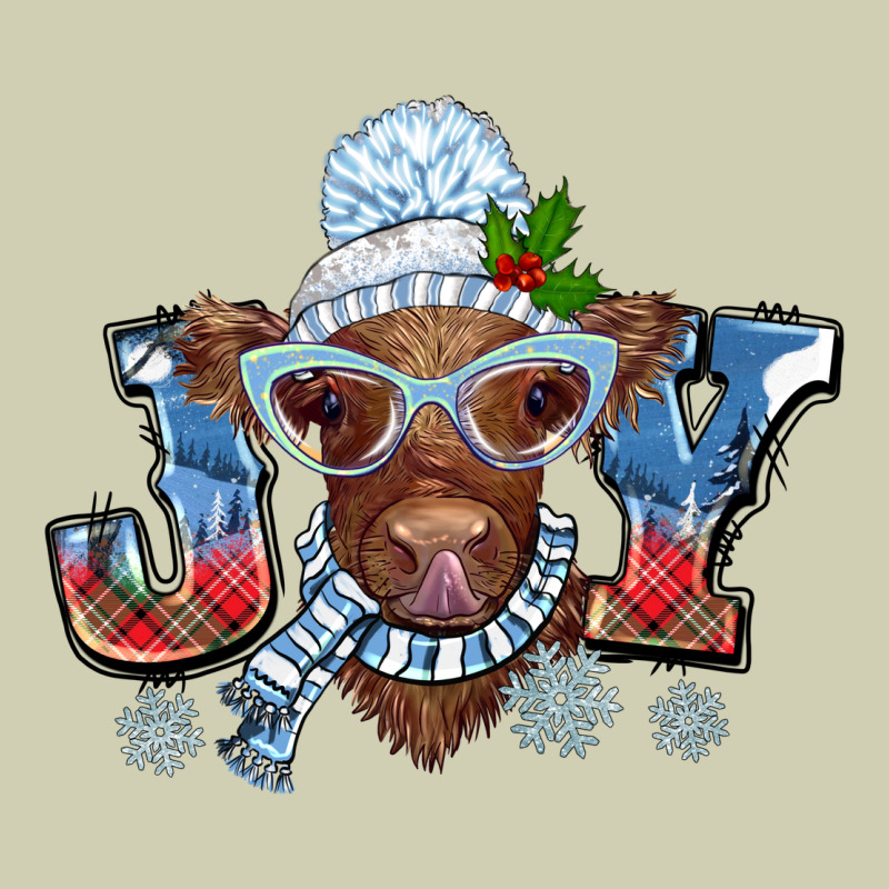 Christmas Snow Cow Joy Heavy Core Tee by BarkalooDesign | Teevron