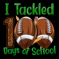 I Tackled 100 Days Of School Football Ladies Tee | Teevron