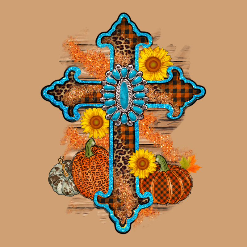 Thanksgiving Cross Pumpkin Sunflower Vintage Tee by AdoDesignShop | Teevron