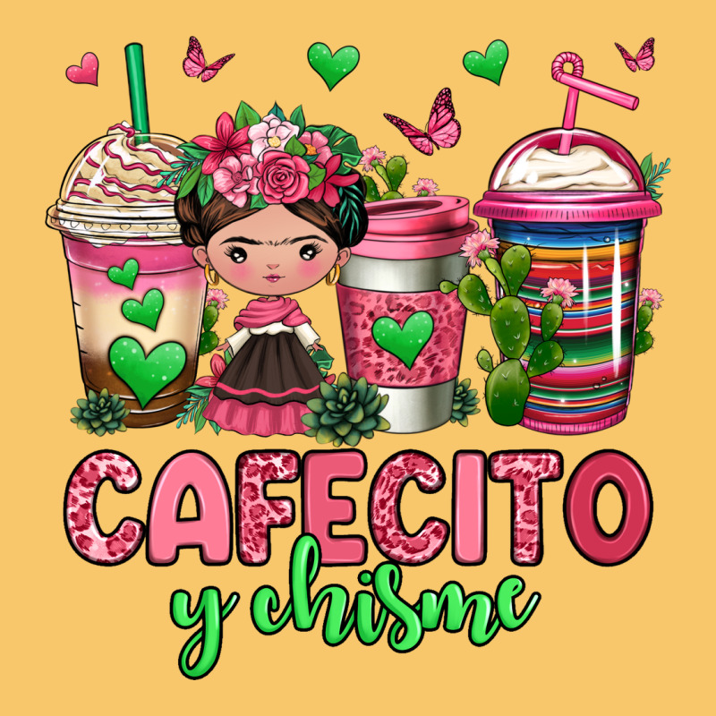 Cafecito Y Chisme Coffee Cups Vintage Hoodie by Jasminsmagicworld | Teevron