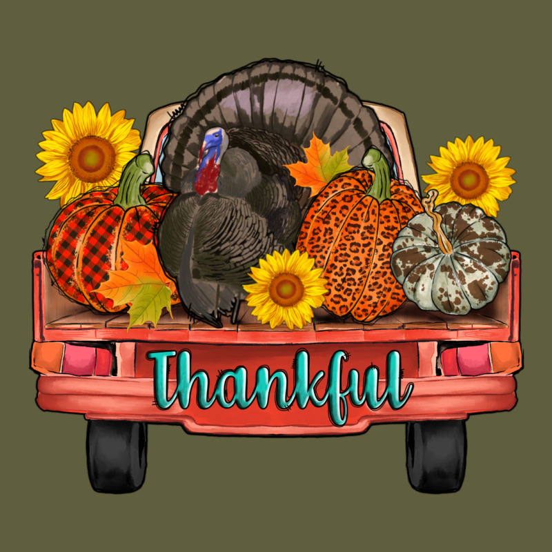 Thankful Turkey Truck Vintage Tee by AdoDesignShop | Teevron