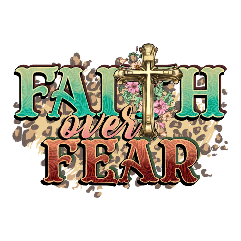 Faith Over Fear Cross Urban Heavy Tee by NancyCooperArtShop | Teevron