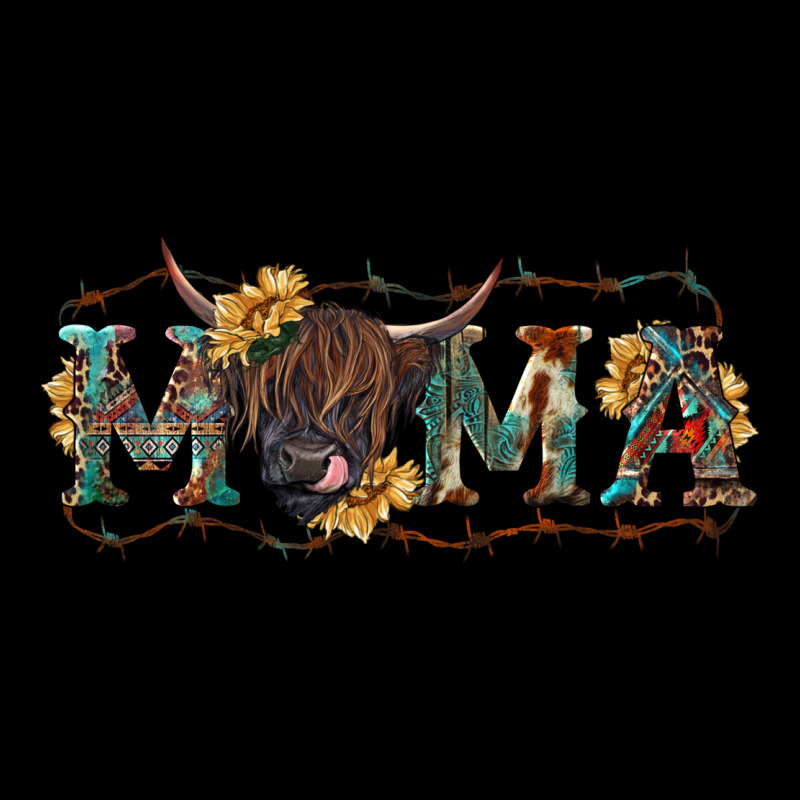 Western Mama With Highland Cow Ladies Tee by RanaPortraitStore | Teevron