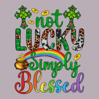 Western St. Patrick's Day Cross Not Lucky Simply Blessed Vintage Tee | Teevron