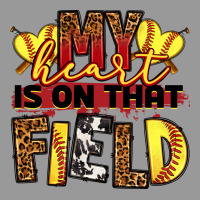 Softball My Heart Is On That Field Vintage Hoodie | Teevron