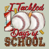 I Tackled 100days Of School Baseball Ladies Tee | Teevron