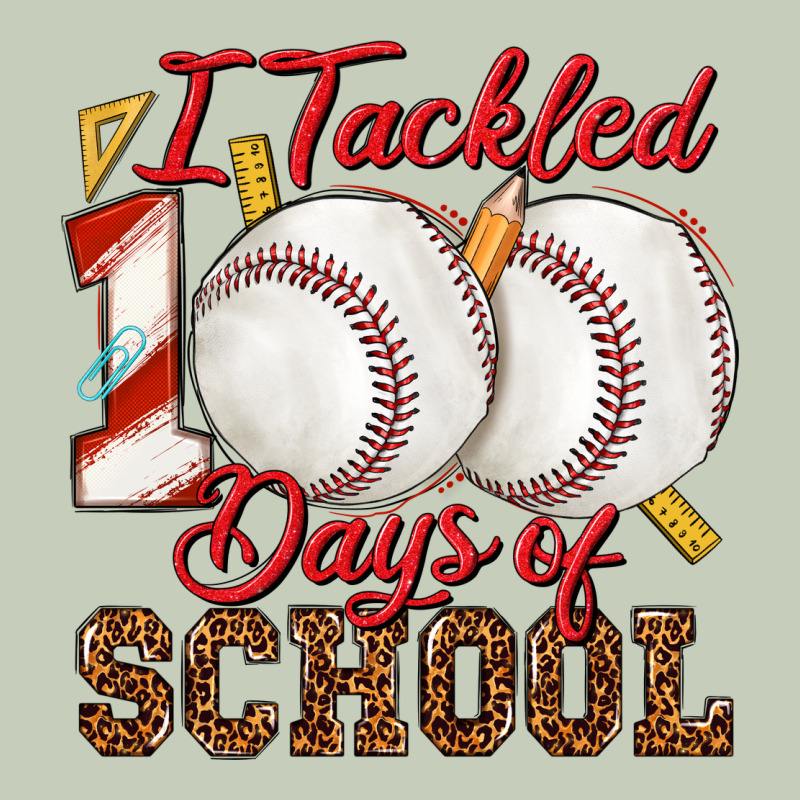 I Tackled 100days Of School Baseball Ladies Tee by texasbilliewilder | Teevron