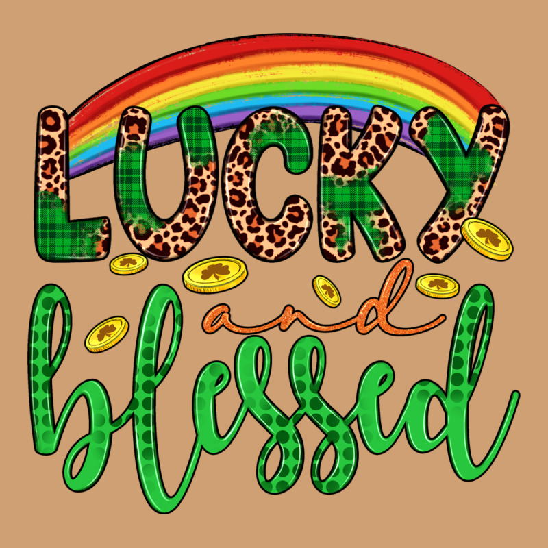 Western St. Patrick's Rainbow Lucky And Blessed Vintage Tee by Artiststas | Teevron