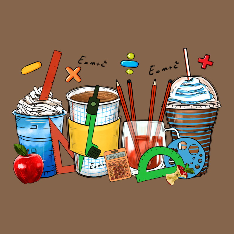 Math Teacher Coffee Cups Premium Tee by Zillion Design Studio | Teevron