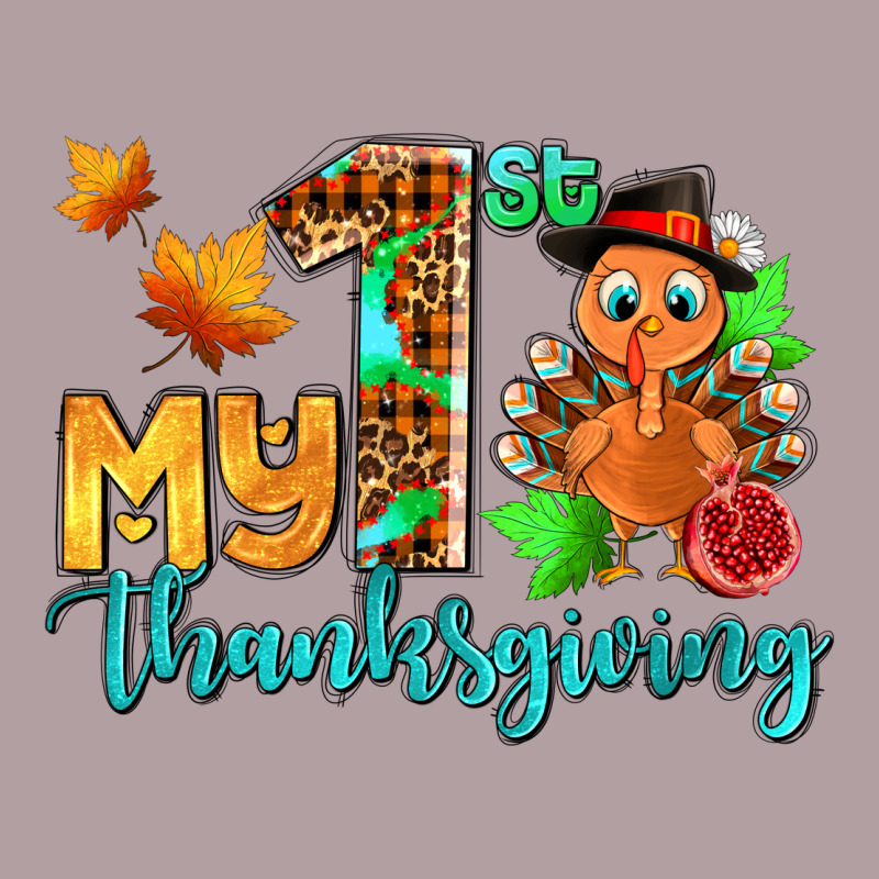 My First Thanksgiving With Turkey Vintage Hoodie by AdoDesignShop | Teevron