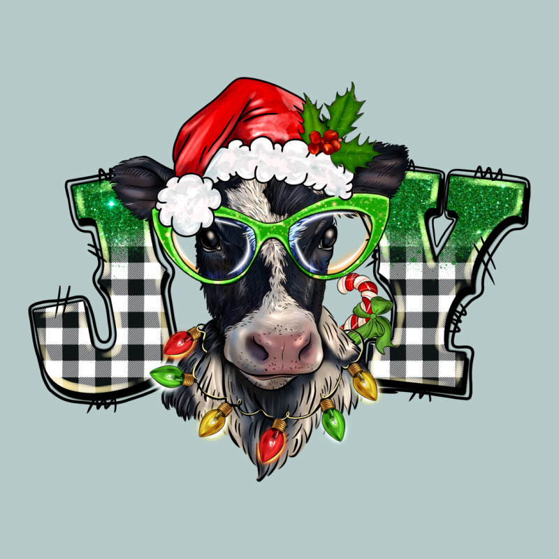 Christmas Joy Black And White Cow Heavy Core Tee by BarkalooDesign | Teevron