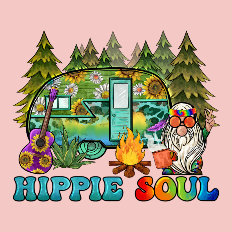 Hippie Soul Camping Urban Heavy Tee by BarkalooDesign | Teevron