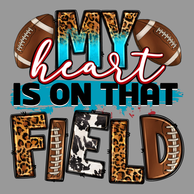 My Heart Is On That Field Football Vintage Hoodie by RanaPortraitStore | Teevron
