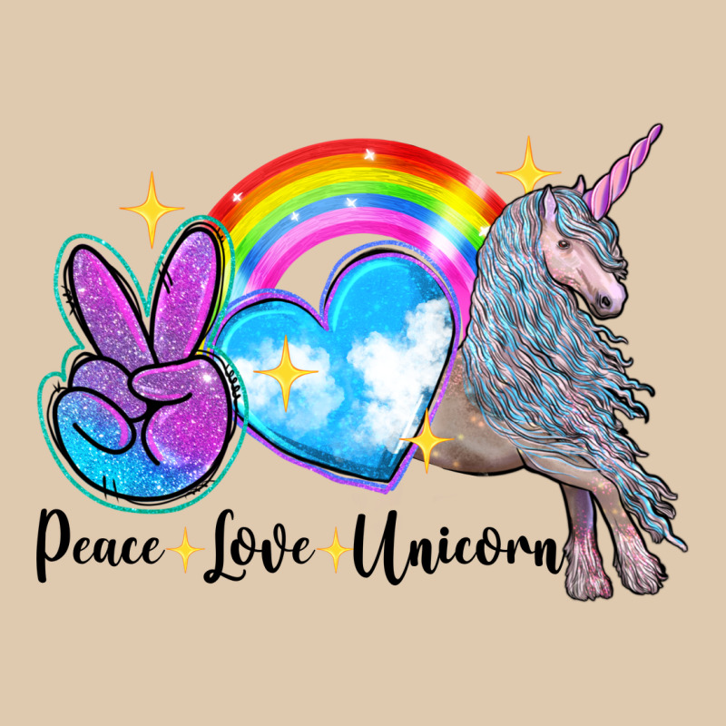 Peace Love Unicorn Heavyweight Sweatshirt by LillyAllenDesigns | Teevron