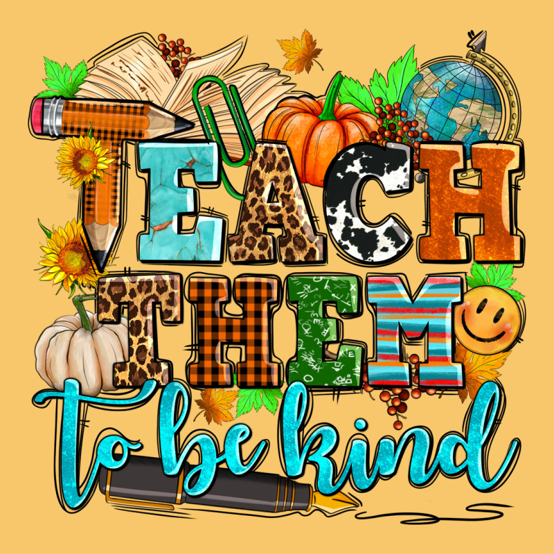 Teach Them To Be Kind With Pumpkins And Fall Vintage Hoodie by AdoDesignShop | Teevron