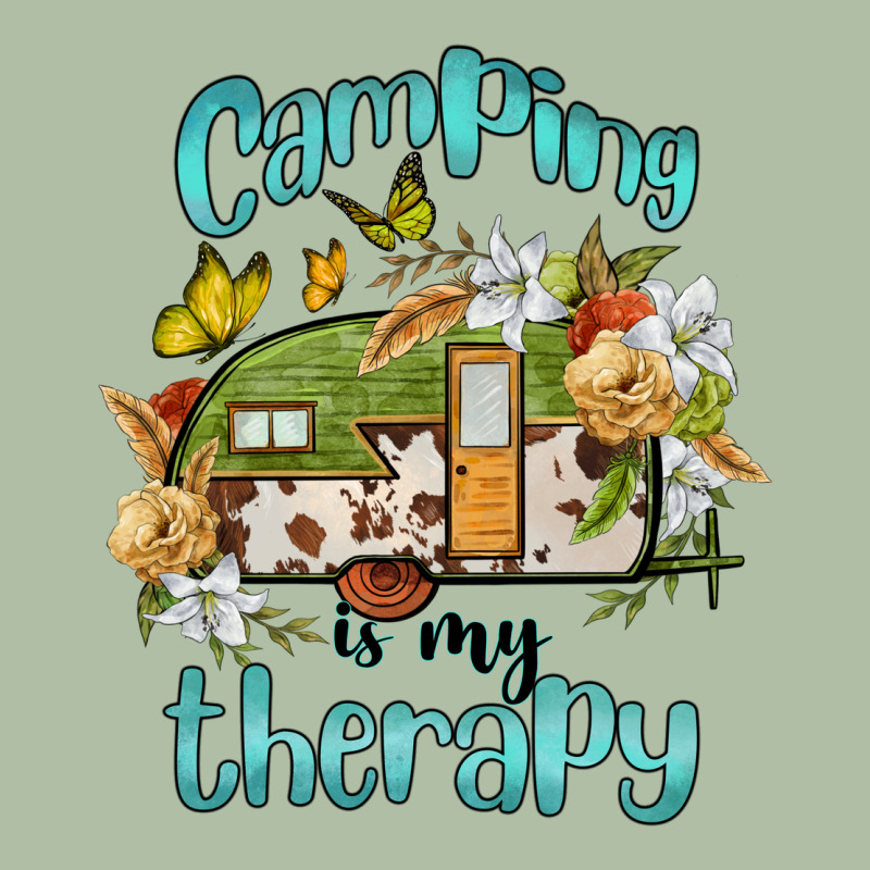 Camping Is My Therapy Urban Heavy Tee by BarkalooDesign | Teevron