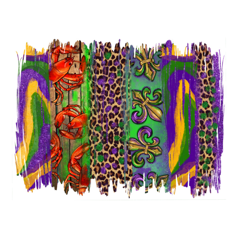 Mardi Gras Brushstroke Ladies Tee by RanaPortraitStore | Teevron