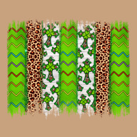 Western St. Patrick's Shamrock Cross Leopard Brushstroke Vintage Tee | Teevron