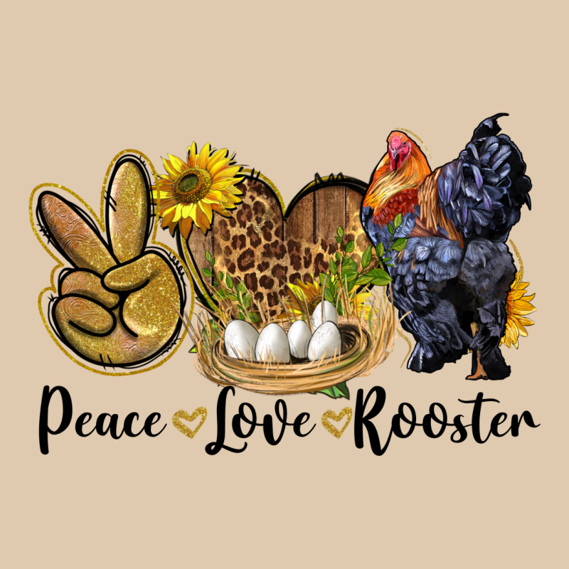 Peace Love Rooster Heavyweight Sweatshirt by LillyAllenDesigns | Teevron