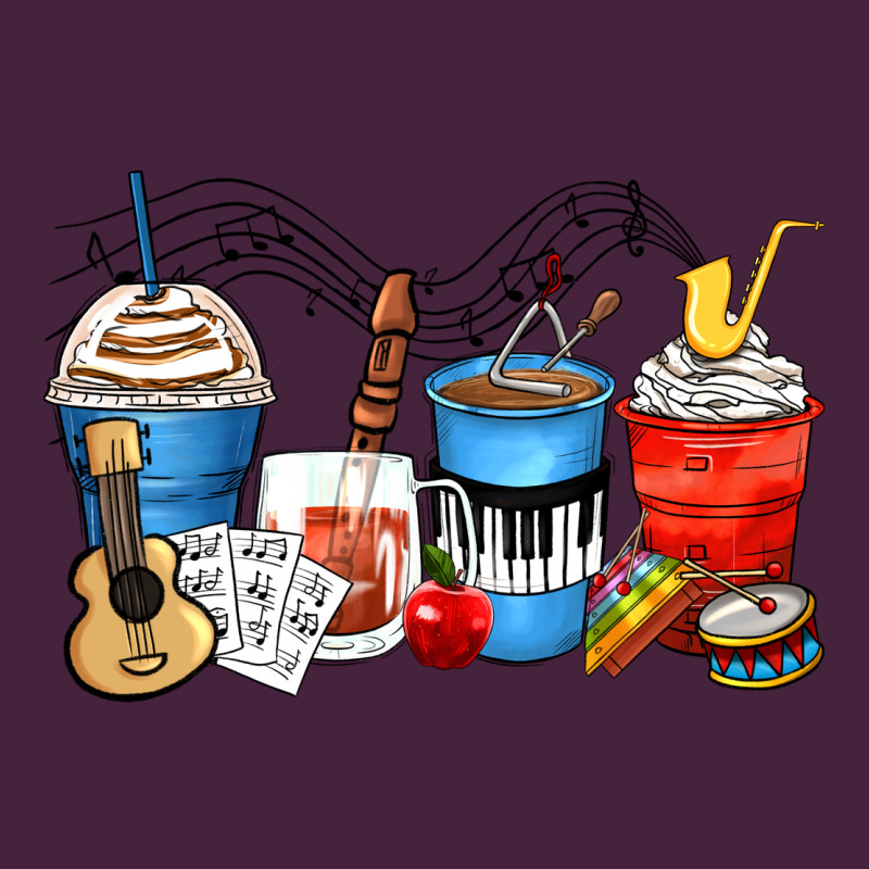 Music Teacher Coffee Cups Premium Tee by Zillion Design Studio | Teevron
