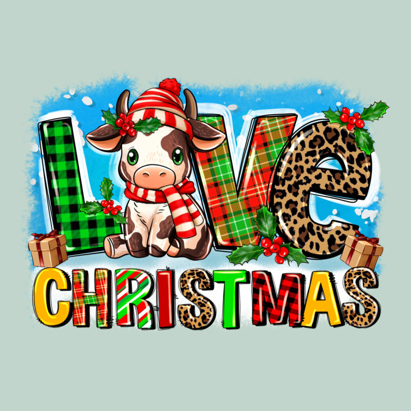 Love Christmas Cow Zipper Hoodie by MaliasSmallBusiness | Teevron