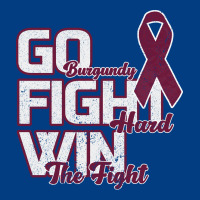 Go Burgundy Fifht Hard Win The Fight Premium Sweatshirt | Teevron