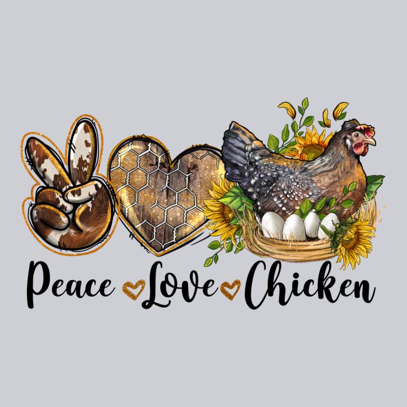 Western Peace Love Chickens Heavyweight Sweatshirt by LillyAllenDesigns | Teevron