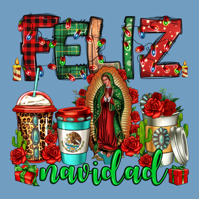 Feliz Navidad Lady Of Guadalupe Christmas Coffee Urban Heavy Tee by Jasminsmagicworld | Teevron
