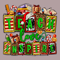 Teach Love Inspire With Christmas And Teacher Elements Vintage Hoodie | Teevron