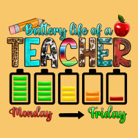 Battery Life Of A Teacher Monday Friday Vintage Hoodie | Teevron