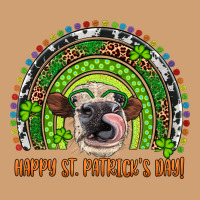 Western Happy St. Patrick's Day Cow Rainbow Vintage Tee | Teevron