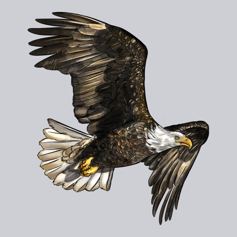 White Headed Eagle Heavyweight Sweatshirt by LillyAllenDesigns | Teevron