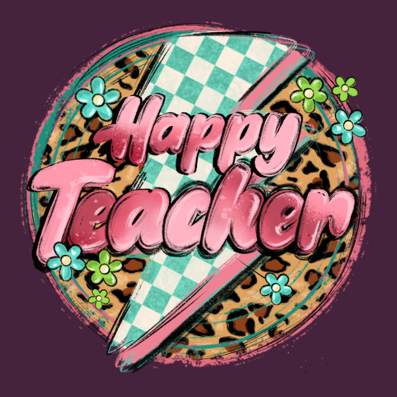 Happy Teacher Lighting Bolt Long Sleeve Tee by MaliasSmallBusiness | Teevron