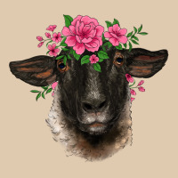 Suffolk Ewe Sheep With Floral Headdress Heavyweight Sweatshirt | Teevron