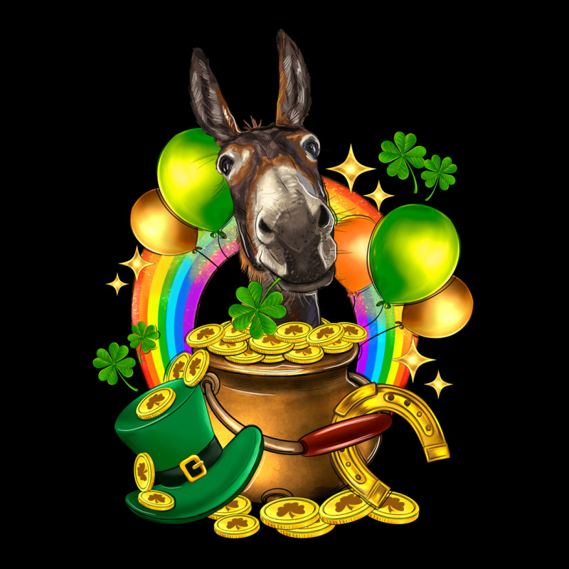 St. Patrick's Donkey With Balloon Urban Hoodie by HowdyJamesFarm | Teevron
