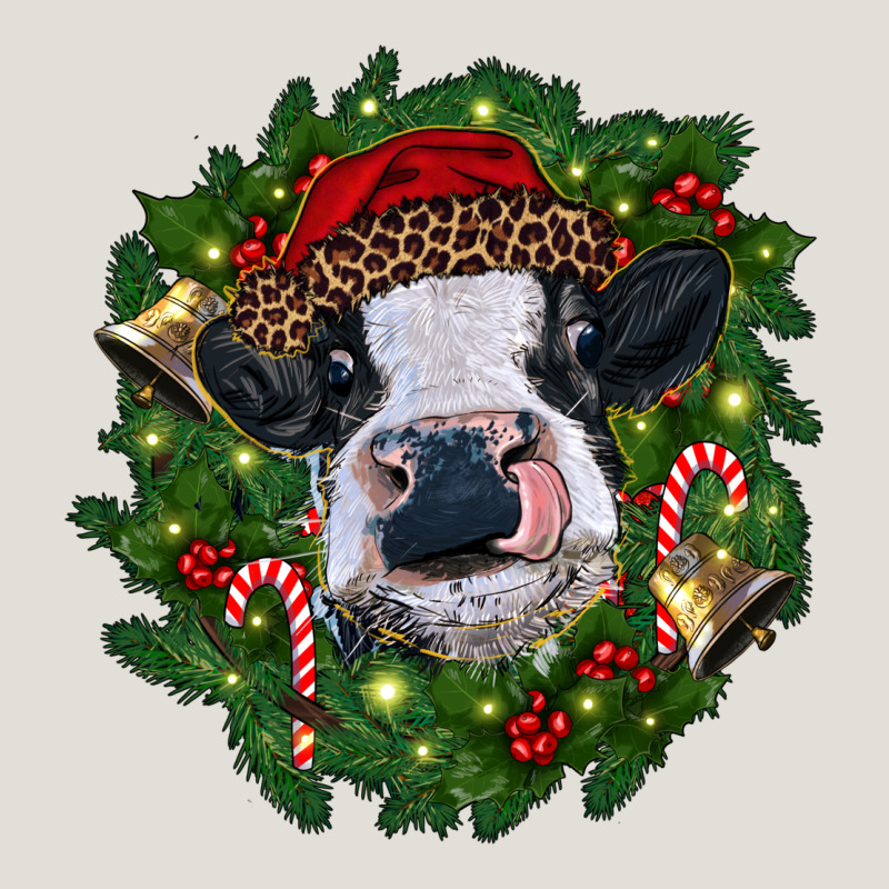 Heifer Cow With Christmas Wreath Heavy Core Tee by RanaPortraitStore | Teevron