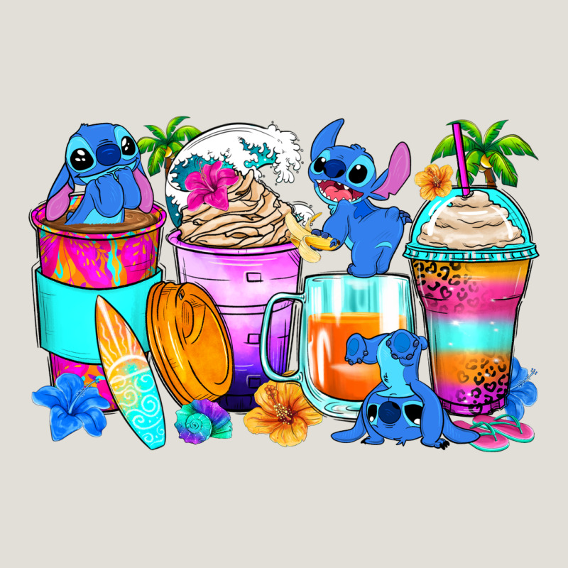 Stitch Summer Coffee Cups Heavy Core Tee by Zillion Design Studio | Teevron