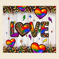 Love Hearts Pride Tumbler Ladies Tee | Teevron