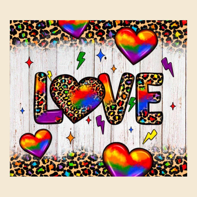 Love Hearts Pride Tumbler Ladies Tee by JahusDesignShop | Teevron
