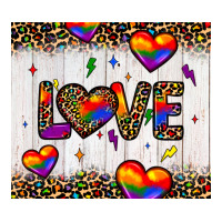 love hearts pride tumbler | Teevron