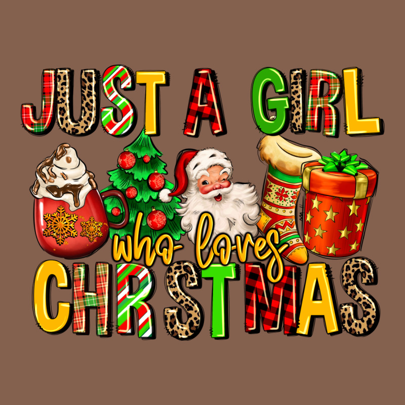 Just A Girl Who Loves Christmas Zipper Hoodie by MaliasSmallBusiness | Teevron