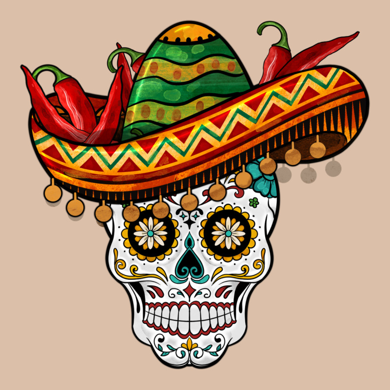 Cinco De Mayo Sombrero Skull Urban Heavy Tee by BarkalooDesign | Teevron