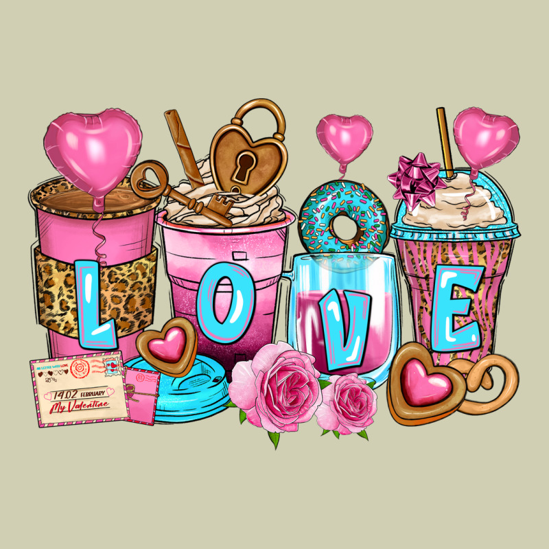 Valentine's Day Coffee Cups Heavy Core Tee by Zillion Design Studio | Teevron