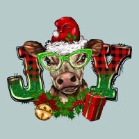 Christmas Joy Cow Heavy Core Tee | Teevron